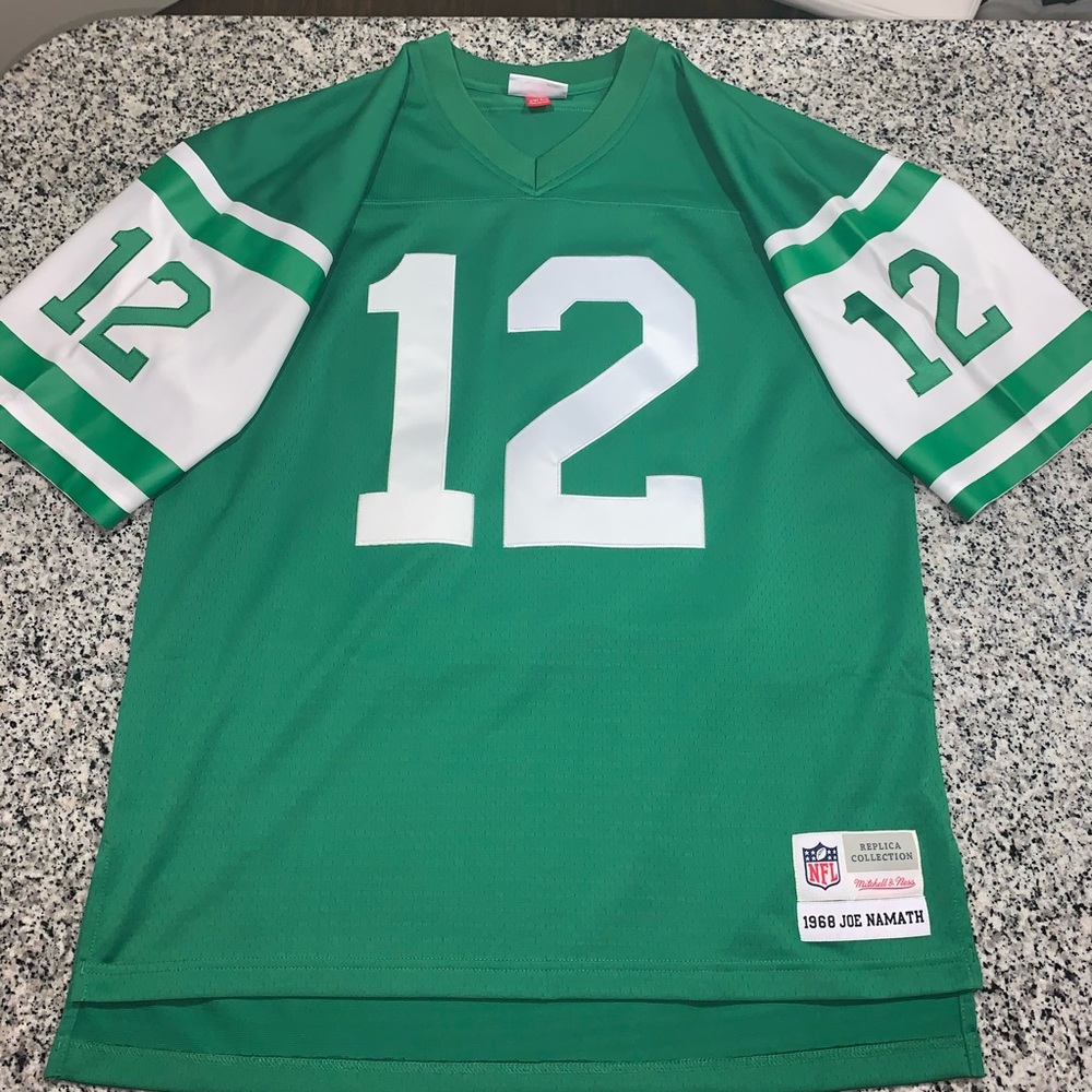 Joe Namath 1968 replica jersey. Mitchell and Ness